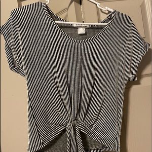 stripe tie top